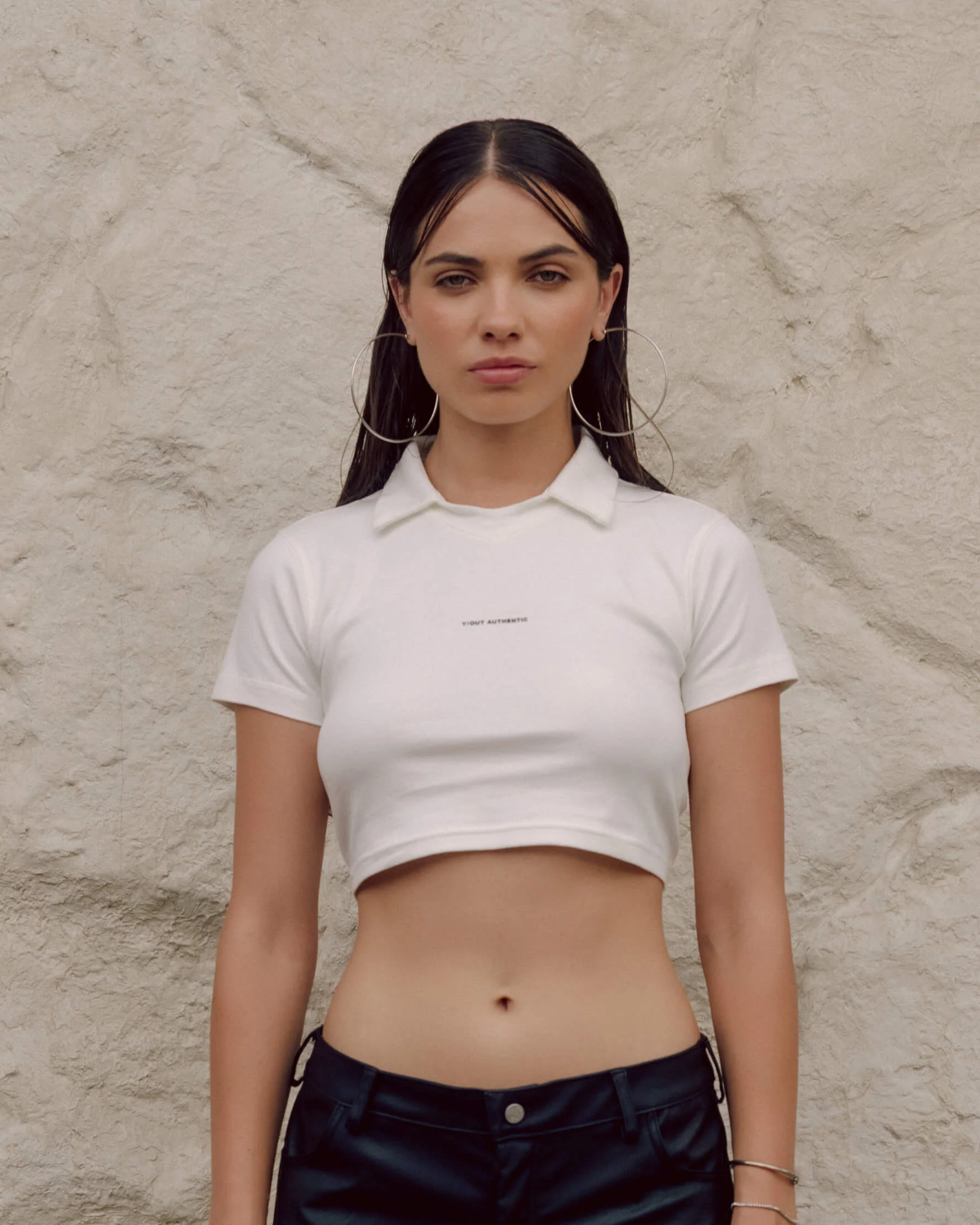 MIXED NECK POLO IVORY