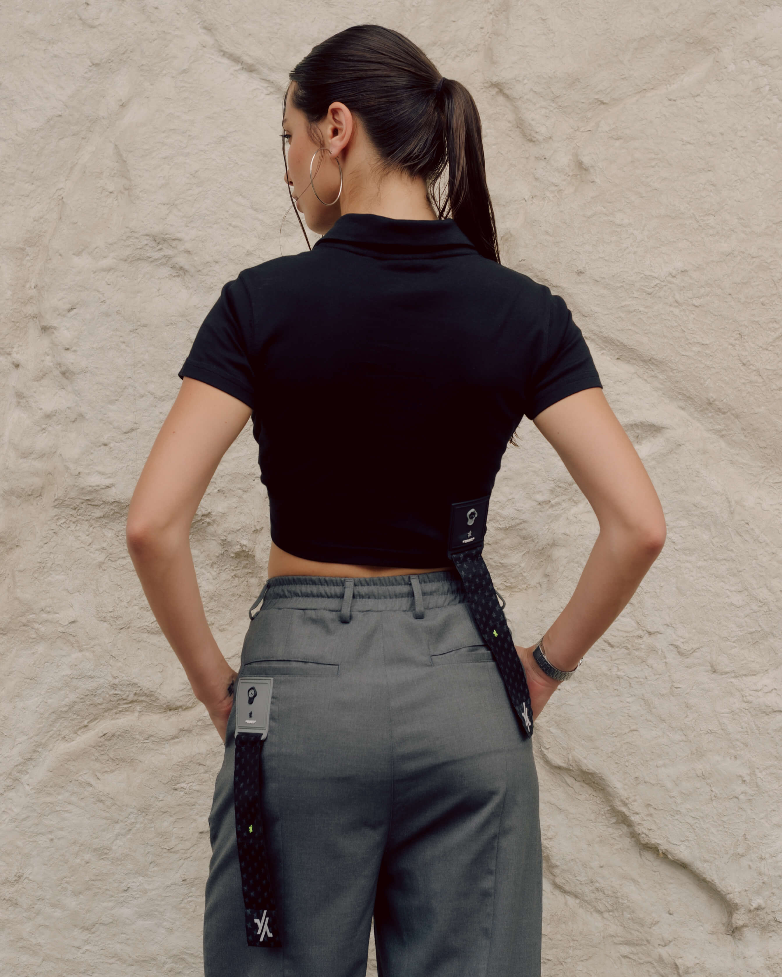 MIXED NECK POLO NEGRO - Image 2